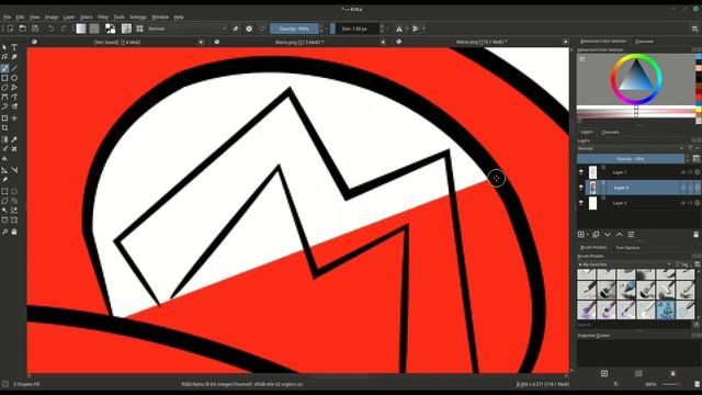 Super Mario Digital Speed Art (Inkscape and Krita) смотреть онлайн