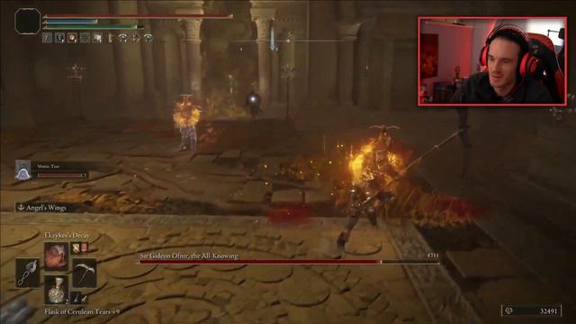 PewDiePie Vs Sir Gideon Ofnir Boss Fight - Elden Ring смотреть онлайн