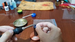 Изготовление напайки на крючок, титановый станок, без лужения и зачистки