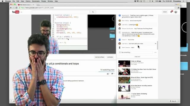 Live Stream #2.1: p5.js Conditionals and Loops - Part 1 смотреть онлайн
