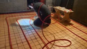 Укладка труб тёплого пола улиткой