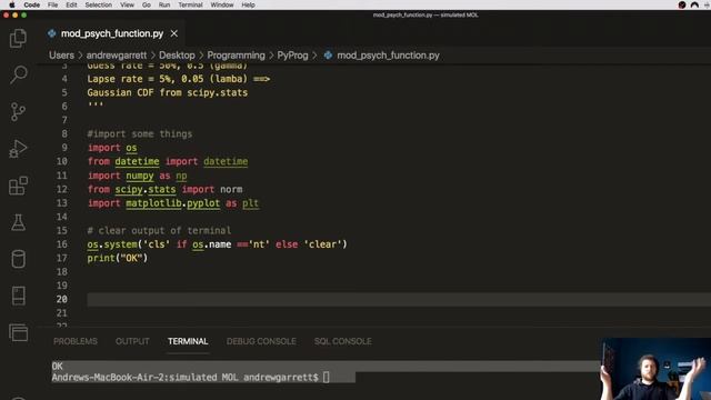The Psychometric Function (python), modelling real experiments (guess rates and lapse rates) смотреть онлайн