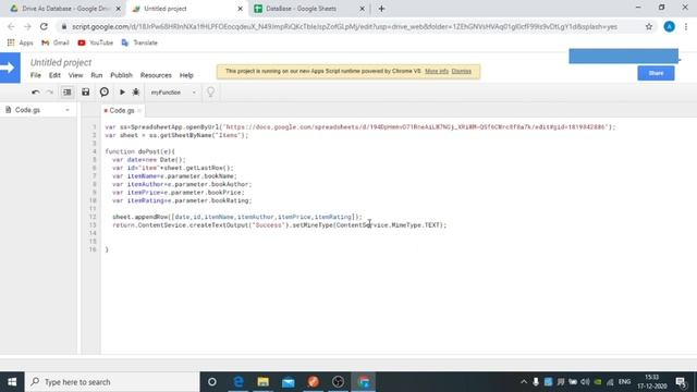 Google Drive(Google Sheet) as Real Time Database as Firebase| Android Studio Project| Kotlin||part- смотреть онлайн