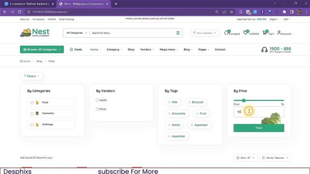 Price Range Slider | E-commerce Website using Django | EP. 24 [1/2] смотреть онлайн