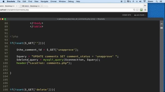130 Approving and unapproving comments PHP Full Course 2021 смотреть онлайн