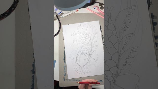 Видеоурок рисования «Карп кои» часть1 смотреть онлайн