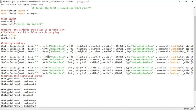 [In Ethiopia]Building an Full Tic Tac Toe game clone using Python module called Tkinter for beginne смотреть онлайн