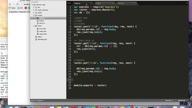 In 5 minutes, REST API with Express and Node.js смотреть онлайн