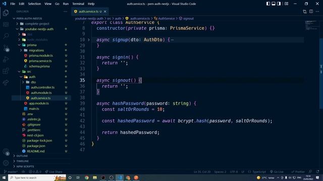 Nest.js - full authentication course смотреть онлайн
