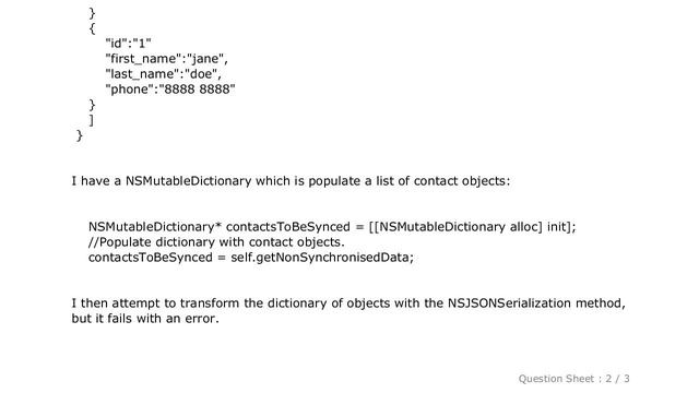 iOS : Objective-C / iOS: Converting an array of objects to JSON string смотреть онлайн