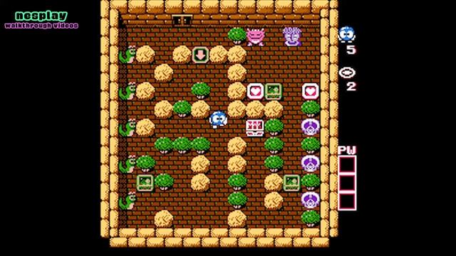 Adventures of Lolo Walkthrough [Floor 5-3] смотреть онлайн