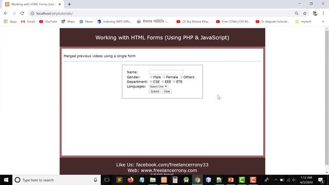 Working with HTML Forms in PHP [PART-5]: Merged previous four videos using php смотреть онлайн