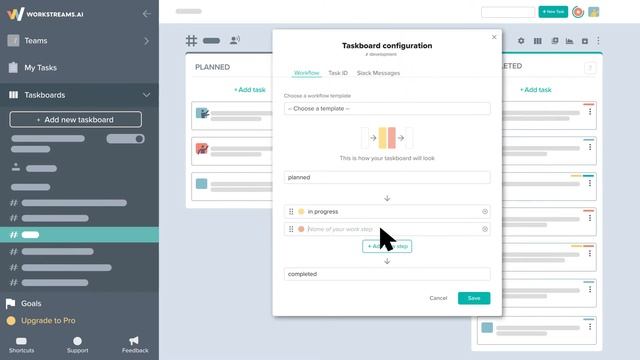 Customising the Kanban board the taskboard | Workstreams.ai Visual Overview short demo смотреть онлайн