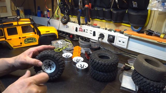 Traxxas Trx-4 Camel Trophy. Ставим стальные диски 1.9