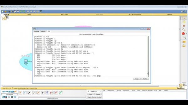 Урок 45 Cisco Packet Tracer. IPSec туннель, начало пути