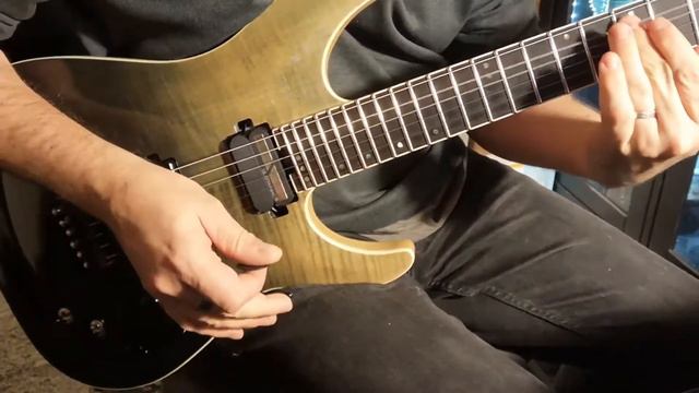 Schecter C1 SLS Elite FRS Sustainiac clean sound demo смотреть онлайн