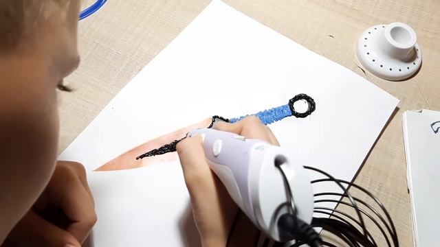 Как сделать нож Кунай из 3D ручки! смотреть онлайн