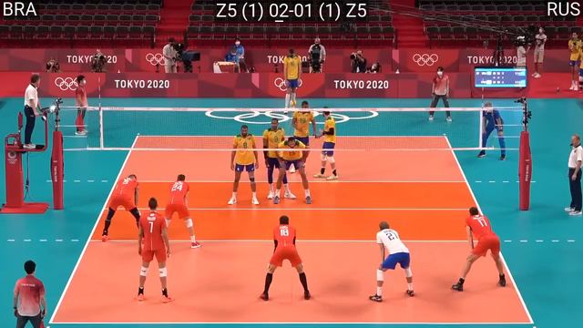 Volleyball Brazil - Russia Amazing Semifinal Full Match