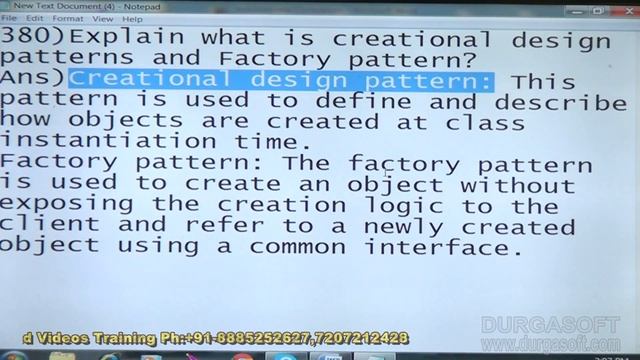 Explain what is creational design patterns and Factory pattern? смотреть онлайн
