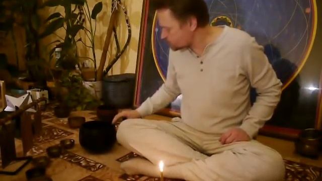 Поющие чаши. Новогодняя медитация поздравение 2019.Тибетские чаши. Singing bowls sound therapy. смотреть онлайн