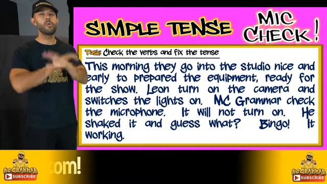 English Lesson: Simple Tense for Kids | Learn through music and rap with MC Grammar смотреть онлайн