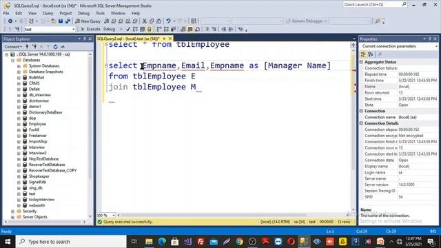 SELF JOIN - in SQL Server | what is SELF JOIN explained with Example #SELFJOIN #INNERJOIN #OUTERJOI смотреть онлайн