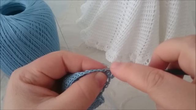 Одежда для куклы крючком. Платье свадебное- бальное. 1часть смотреть онлайн