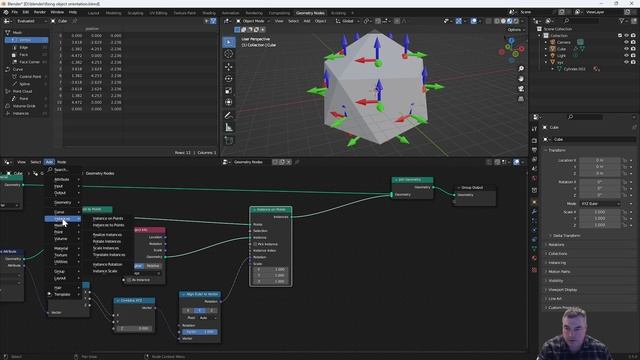 Blender 3.x: Geometry Nodes - Fixing Alignment issues with Instance On Face (capture attribute) смотреть онлайн