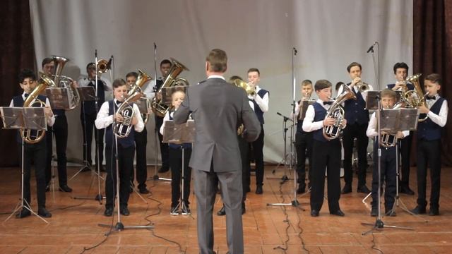 Детский образцовый духовой оркестр - "Старый марш" (автор Л. Лядова) смотреть онлайн