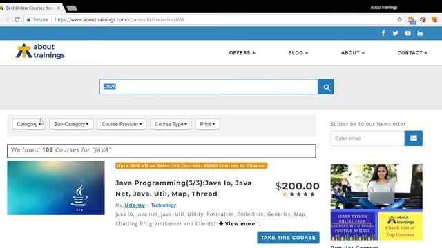 Search and Find Best Online Course to Learn Java смотреть онлайн