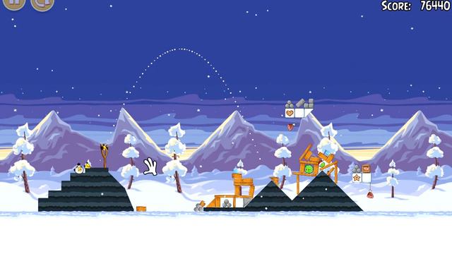 Angry Birds Seasons. Wreck the Halls (level 1-1) 3 stars Прохождение от SAFa смотреть онлайн