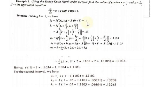 RUNGE KUTTA METHOD смотреть онлайн
