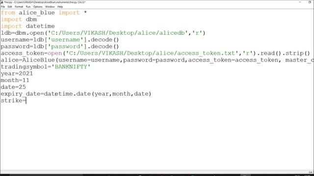 Get NFO Call and Put Options Instruments Alice Blue API in Python смотреть онлайн