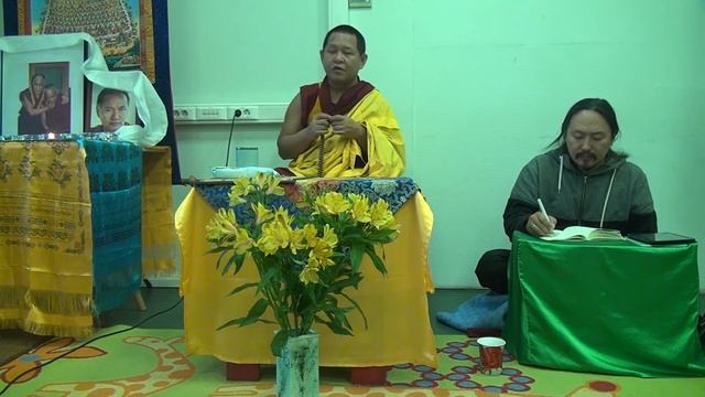 12 звеньев взаимозависимого происхождения - геше-лхарамба Джампа Дакпа лекция 24.04.2016 часть 1