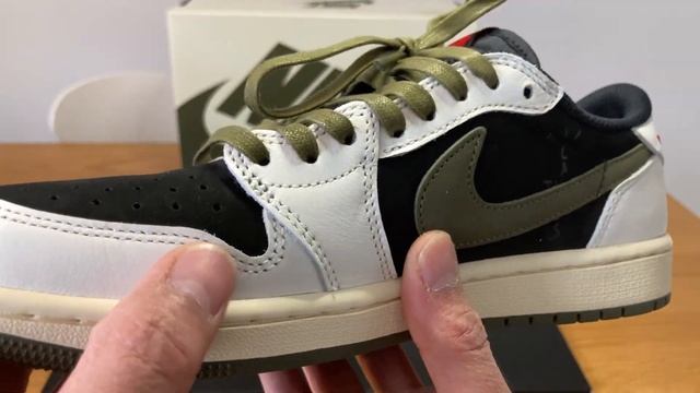 Nike air Jordan 1 low OG SP Travis Scott Olive ? unboxing and review смотреть онлайн