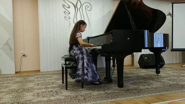 И.С. Бах. Двухголосная инвенция ре минор, 9 лет, преп. Майер И.А. смотреть онлайн