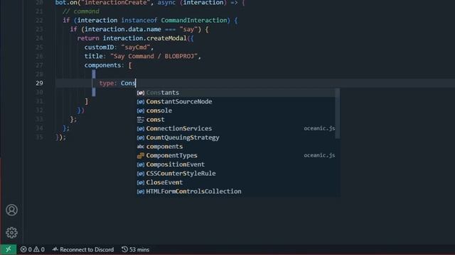 Modal — (Node.js / Oceanic.js) — No. 4 смотреть онлайн