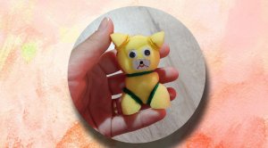 Собачка из губки для посуды, поделки с малышами.mp4