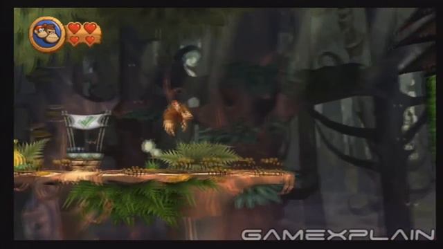 Donkey Kong Country Returns: 5-6 Springy Spores (Puzzle Pieces, KONG Letters Guide, Walkthrough) смотреть онлайн