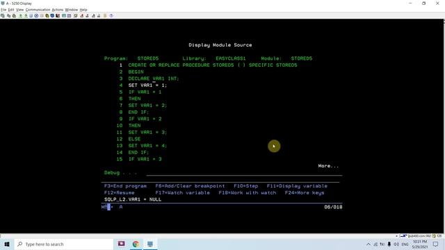 SQL Stored Procedure in IBM i DB2 AS400 - Conditional statement (CASE, IF THEN ELSEIF ELSE ENDIF) смотреть онлайн