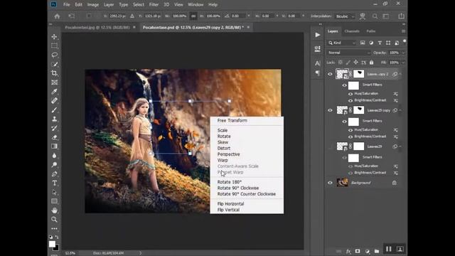 How to Use a Leaf Overlay in Adobe Photoshop смотреть онлайн
