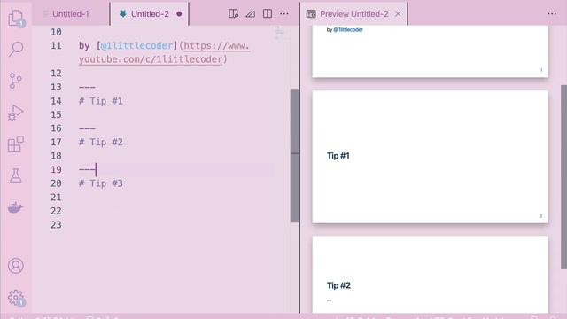 VSCode Tutorial: Create slide deck presentation with Markdown on Visual Studio Code смотреть онлайн
