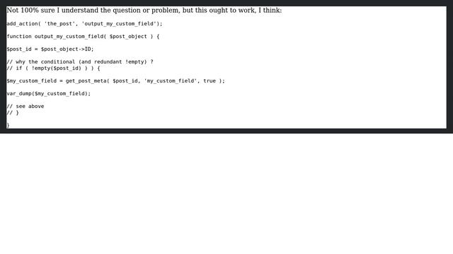 Wordpress: get_post_meta returns NULL in front-end, but correct result in back-end (5 Solutions!!) смотреть онлайн