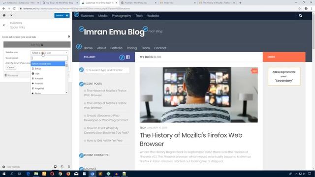 Hueman Theme Customization | How To Create A Blog Website Free and make Money with WordPress смотреть онлайн