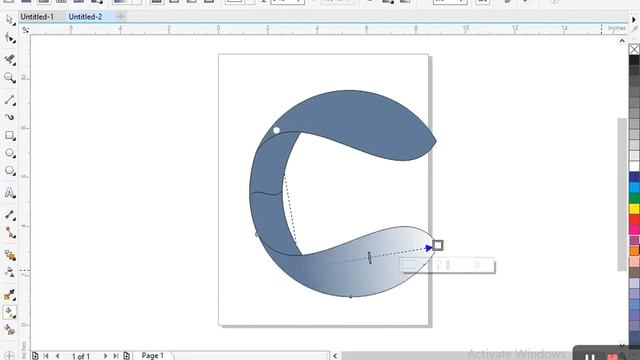 C logo in Corel Draw. Corel Draw Tutorial. #logo #logodesign #coreldraw смотреть онлайн