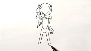 Как нарисовать Соника