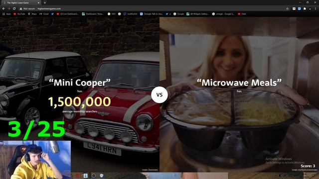 YOU WONT BELIEVE THIS! (HIGHER OR LOWER GAME) смотреть онлайн