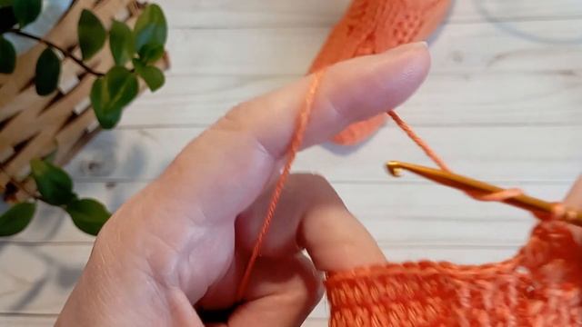 Красивые ажурные следки крючком ! Рельефный узор , пышные столбики ! Схема узора ! смотреть онлайн