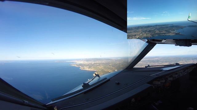 Approach and landing runway 24 Ibiza airport (IBZ LEIB) смотреть онлайн