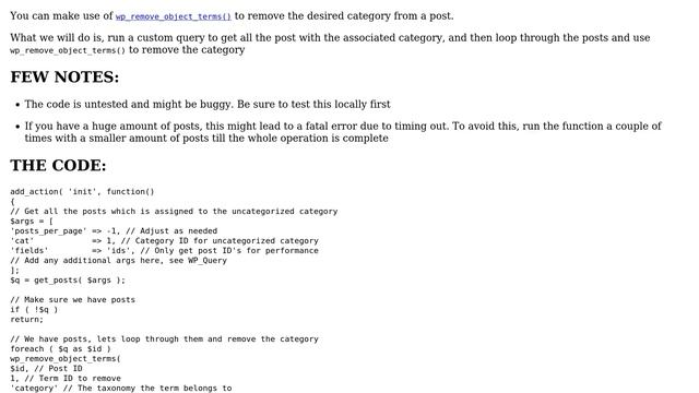 Wordpress: How do you bulk remove a category from posts? (2 Solutions!!) смотреть онлайн